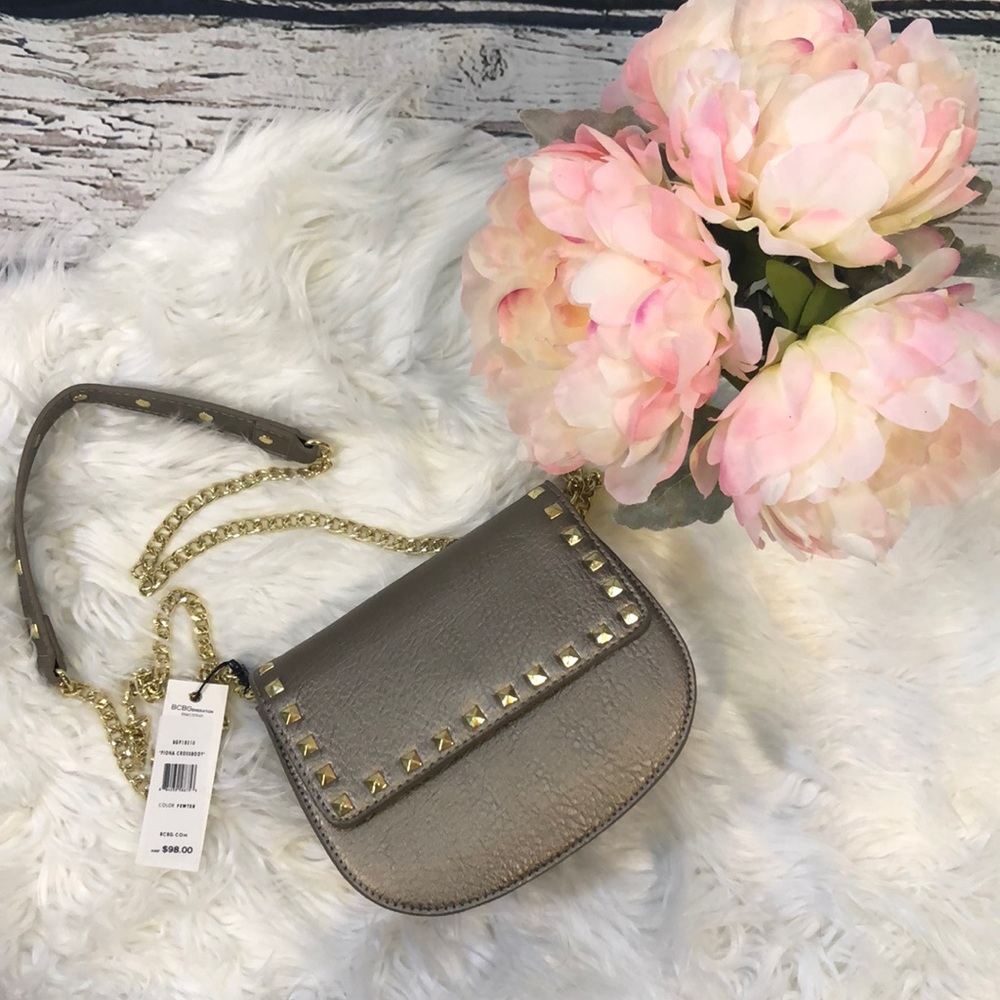 BCBG crossbody with gold chain NWT